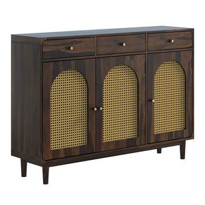 Flow Sheesham Wood Shoerack In Provincial Teak Finish