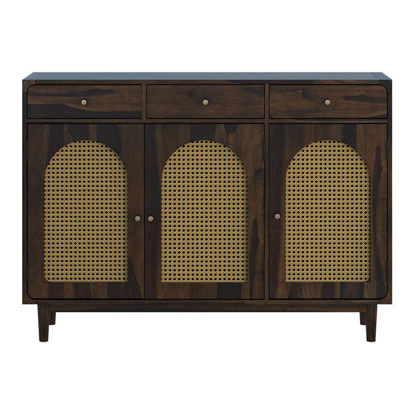 Flow Sheesham Wood Shoerack In Provincial Teak Finish