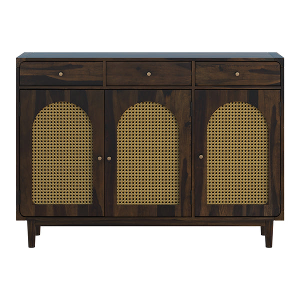 Flow Sheesham Wood Shoerack In Provincial Teak Finish