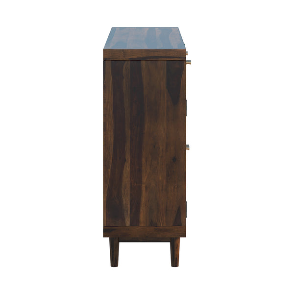 Flow Sheesham Wood Shoerack In Provincial Teak Finish