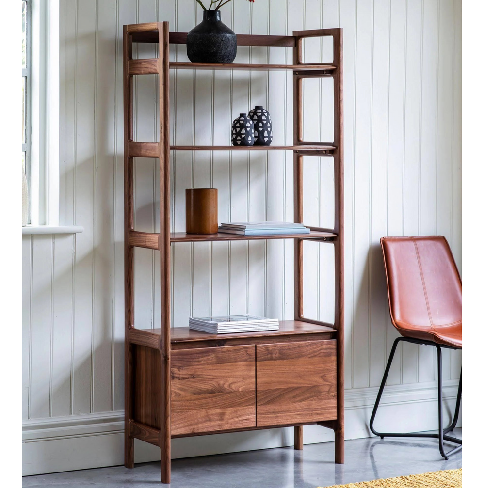 Cher Solid Acacia wood Bookshelf in Provincial Finish