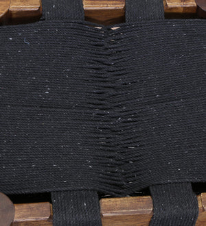Yonnet Sheesham Wood Seating Stool In Brown & Black Colour