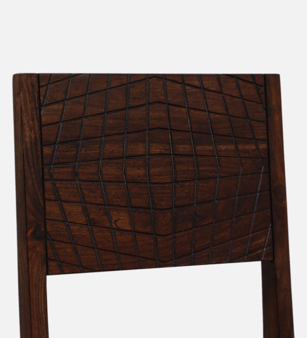 Nuevo Sheesham Wood Dining Chairs in Scratch Resistant Provincial Teak Finish (Set Of 2)
