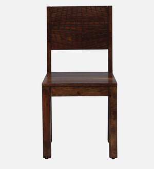 Nuevo Sheesham Wood Dining Chairs in Scratch Resistant Provincial Teak Finish (Set Of 2)
