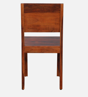 Nuevo Sheesham Wood Dining Chairs in Scratch Resistant Honey Oak Finish (Set Of 2)