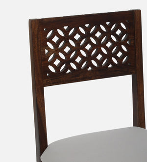 Parnika Sheesham Wood Dining Chairs in Scratch Resistant Provincial Teak Finish (Set Of 2)