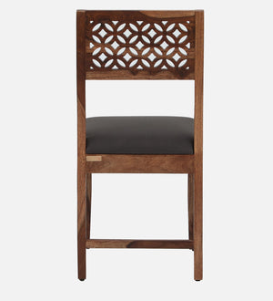 Parnika Sheesham Wood Dining Chairs In Scratch Resistant Rustic Teak Finish (Set Of 2)
