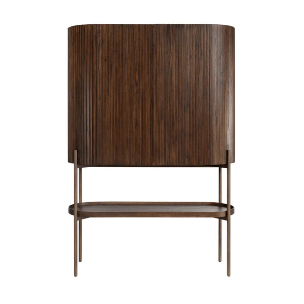 Buffet Solid Mango Wood Cabinet with Two Door in Provincial Teak Finish