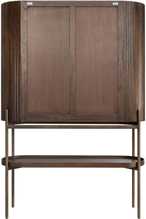 Buffet Solid Mango Wood Cabinet with Two Door in Provincial Teak Finish