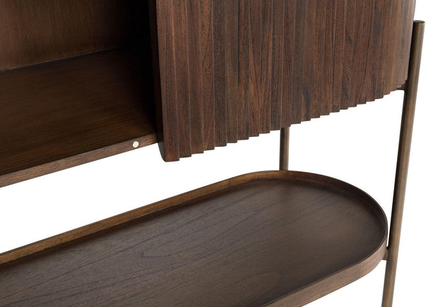 Buffet Solid Mango Wood Cabinet with Two Door in Provincial Teak Finish