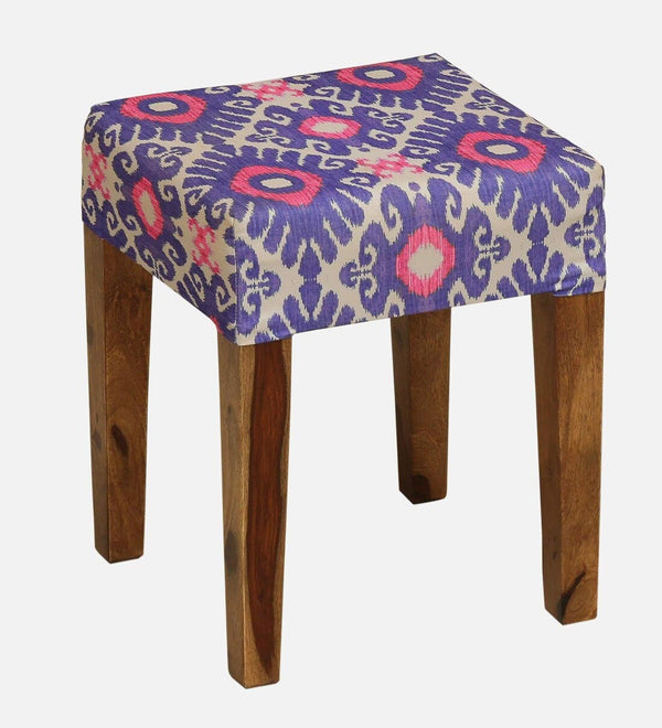 Thuin Sheesham Wood Seating Stool In Rustic Teak Finish