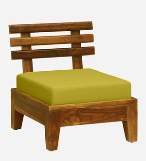 Rigby Sheesham Wood 1 Seater Sofa In Rustic Teak Finish