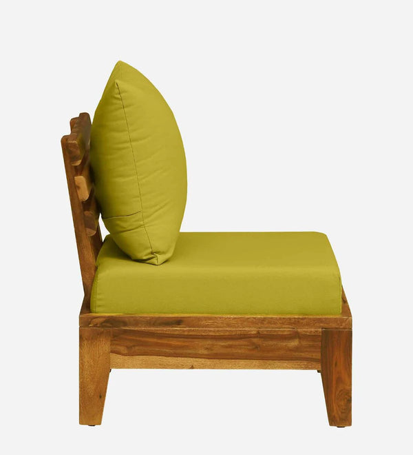 Rigby Sheesham Wood 1 Seater Sofa In Rustic Teak Finish