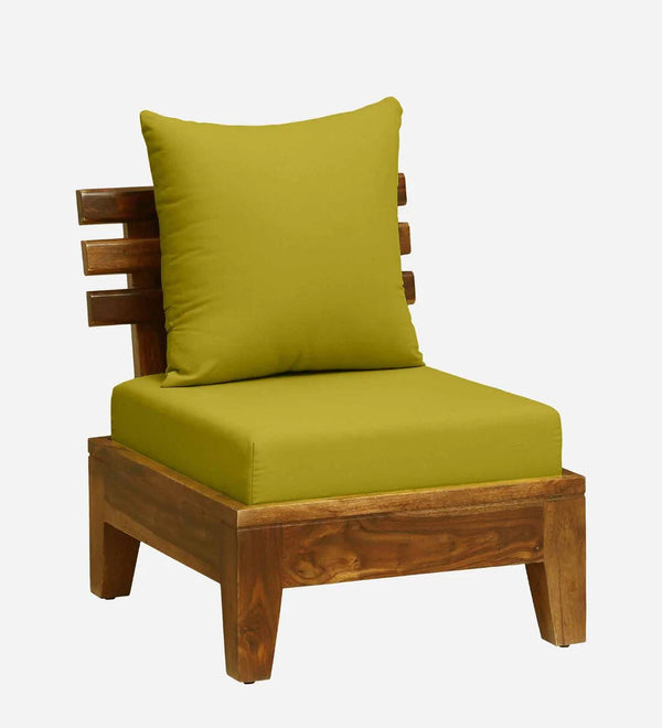 Rigby Sheesham Wood 1 Seater Sofa In Rustic Teak Finish