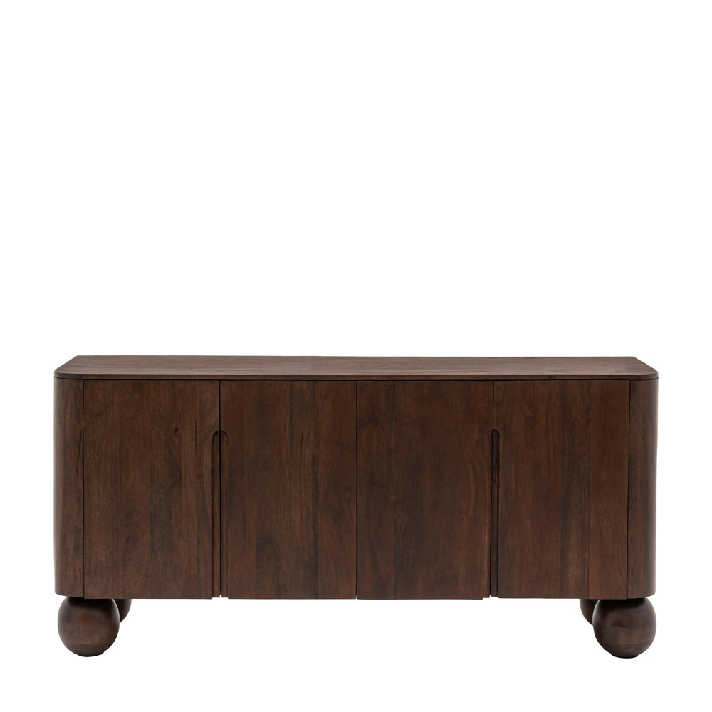 Akiyama Solid Mango wood Sideboard with 3 Door in Provincial teak Finish