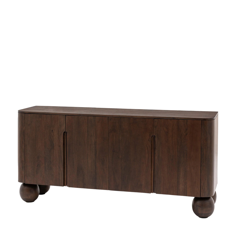 Akiyama Solid Mango wood Sideboard with 3 Door in Provincial teak Finish