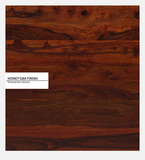 Ciramika Sheesham Wood Bar Cabinet In Honey Oak Finish