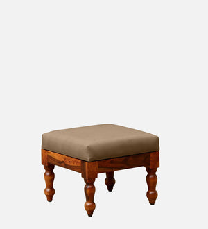 Ciramika Sheesham Wood Nesting Coffee Table Set in Honey Oak Finish With Cushioned Stools