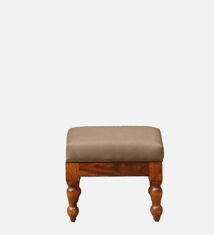 Ciramika Sheesham Wood Nesting Coffee Table Set in Honey Oak Finish With Cushioned Stools