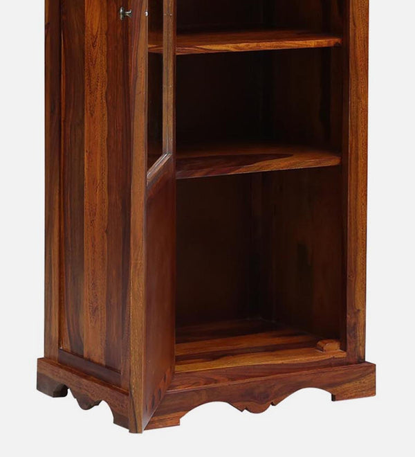 Ciramika Sheesham Wood Book Case in Honey Oak Finish