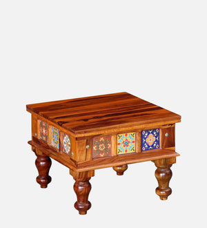 Ciramika Sheesham Wood Coffee Table In Honey Oak Finish