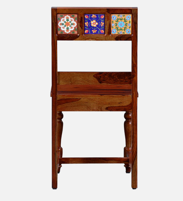 Siramika Sheesham Wood Dining Chairs In Honey Oak (Set Of 2)