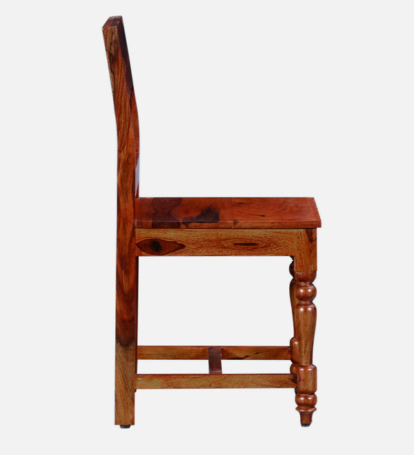 Siramika Sheesham Wood Dining Chairs In Honey Oak (Set Of 2)