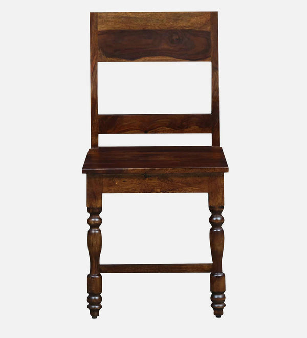 Siramika Sheesham Wood Dining Chairs In Provincial Teak Finish (Set Of 2)