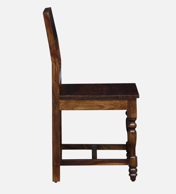 Siramika Sheesham Wood Dining Chairs In Provincial Teak Finish (Set Of 2)
