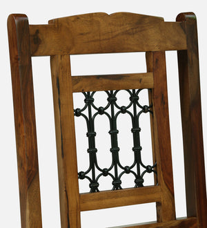Stafford Sheesham Wood Dining Chair In Provincial Teak Finish (Set Of 2)
