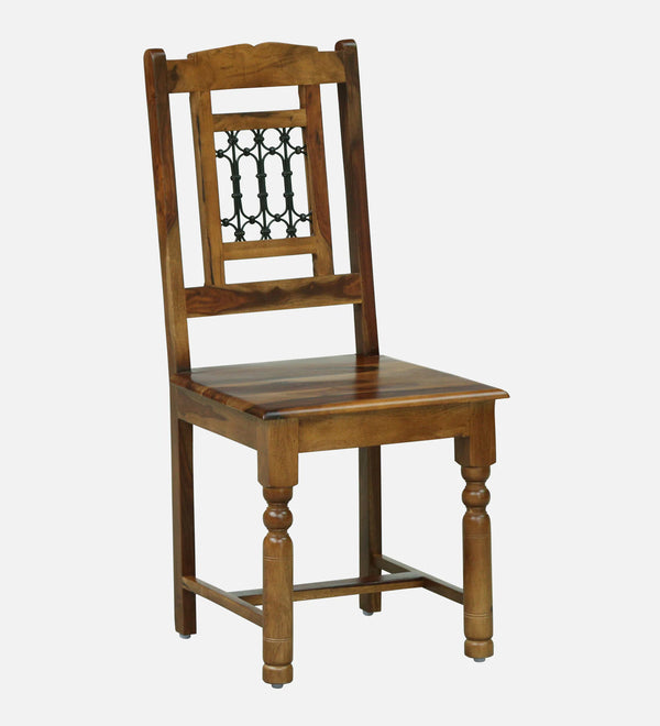 Stafford Sheesham Wood Dining Chair In Provincial Teak Finish (Set Of 2)