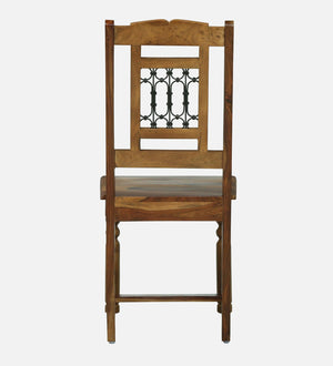 Stafford Sheesham Wood Dining Chair In Provincial Teak Finish (Set Of 2)