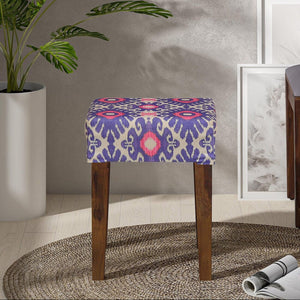 Thuin Sheesham Wood Seating Stool In Rustic Teak Finish