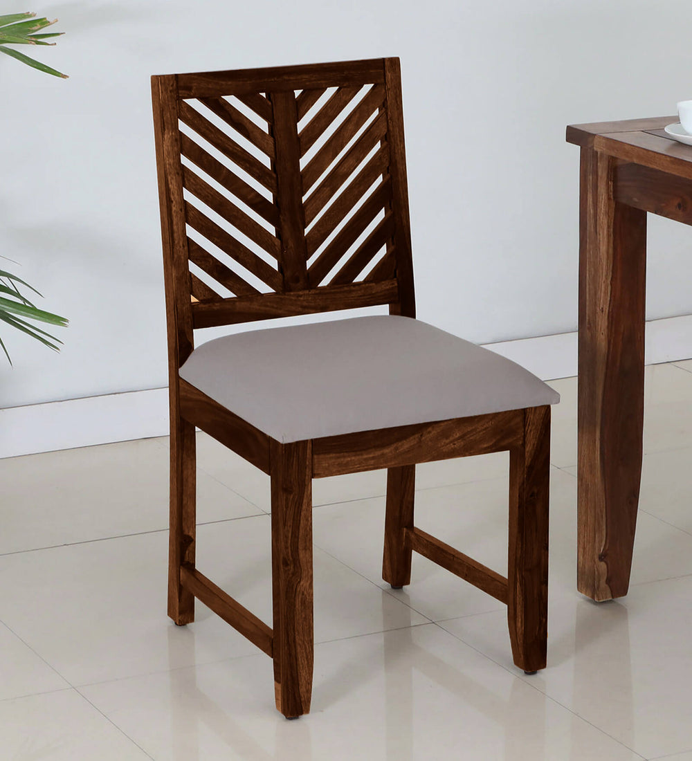 Tourconing Sheesham Wood Dining Chairs In Provincial Teak Finish (Set Of 2)