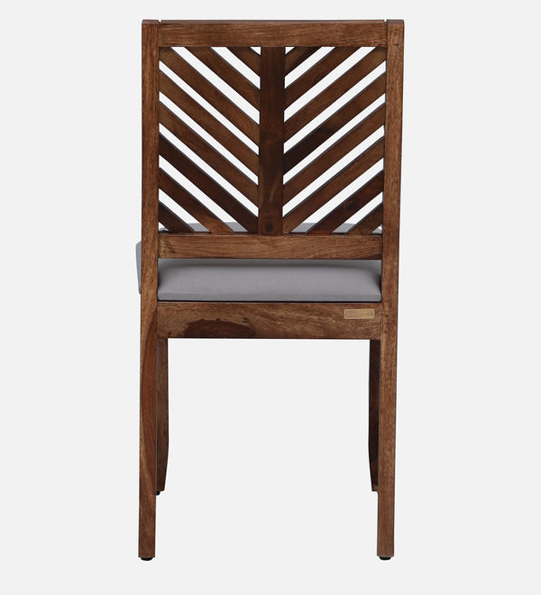 Tourconing Sheesham Wood Dining Chairs In Rustic Teak Finish (Set Of 2)