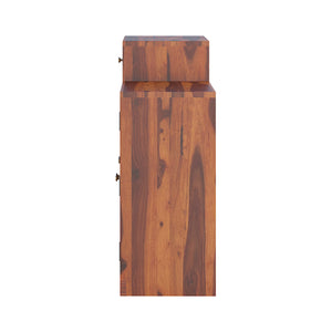 Danta Sheesham Wood Shoerack In Honey Oak Finish