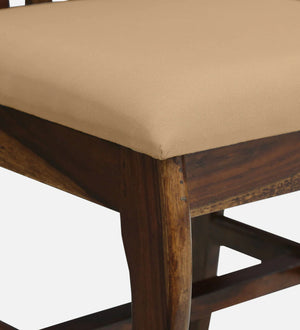 Calvo Sheesham Wood Dining Chairs In Provincial Teak Finish (Set Of 2)