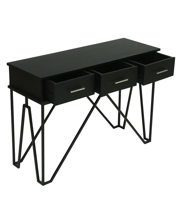 Ziggy Metal Study Table In Black Colour