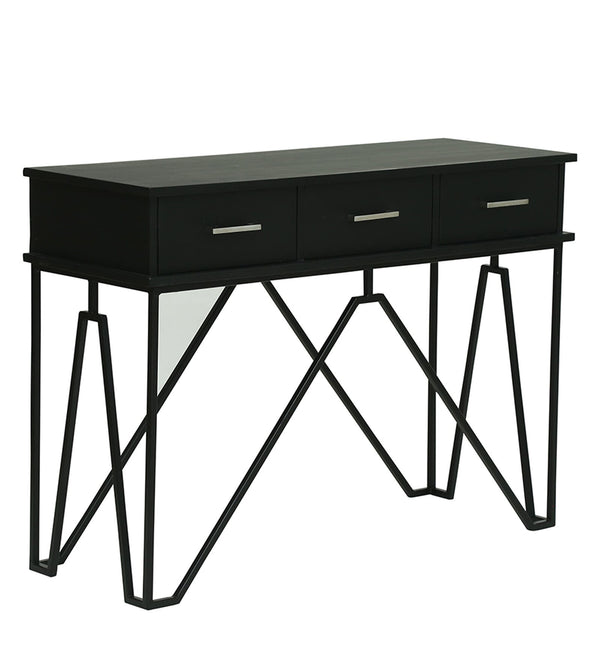 Ziggy Metal Study Table In Black Colour