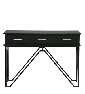 Ziggy Metal Study Table In Black Colour