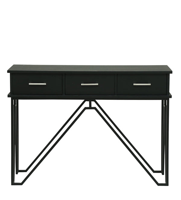 Ziggy Metal Study Table In Black Colour
