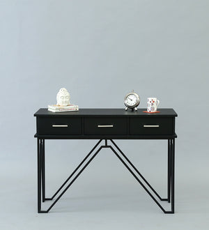 Ziggy Metal Study Table In Black Colour