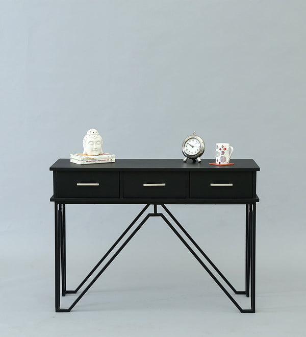 Ziggy Metal Study Table In Black Colour