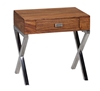 Picture of Solid Wood Sheesham Nightstand With Metal Stand