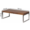 Picture of Solid Wood Coffee Table With Steel Legs