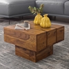 Picture of Solid Wood Sheesham Grooves Small Coffee Table