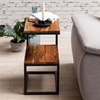 Picture of Biren Solid Wood Side Table (Natural & Black Finish)