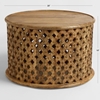 Picture of Solid Wood Round Carved Coffee Table