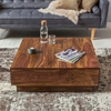 Picture of Solid Wood Sheesham Low Height Square Coffee Table