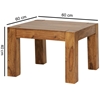 Picture of Solid Wood Sheesham Small Coffee Table With Grooves On The Top